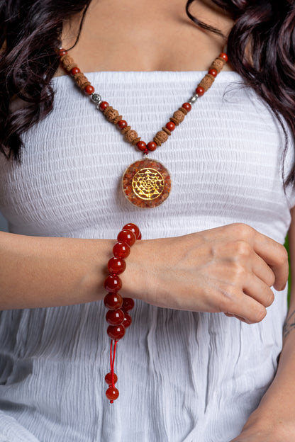 Sacred Passion: Orange Carnelian Chakra Bracelet