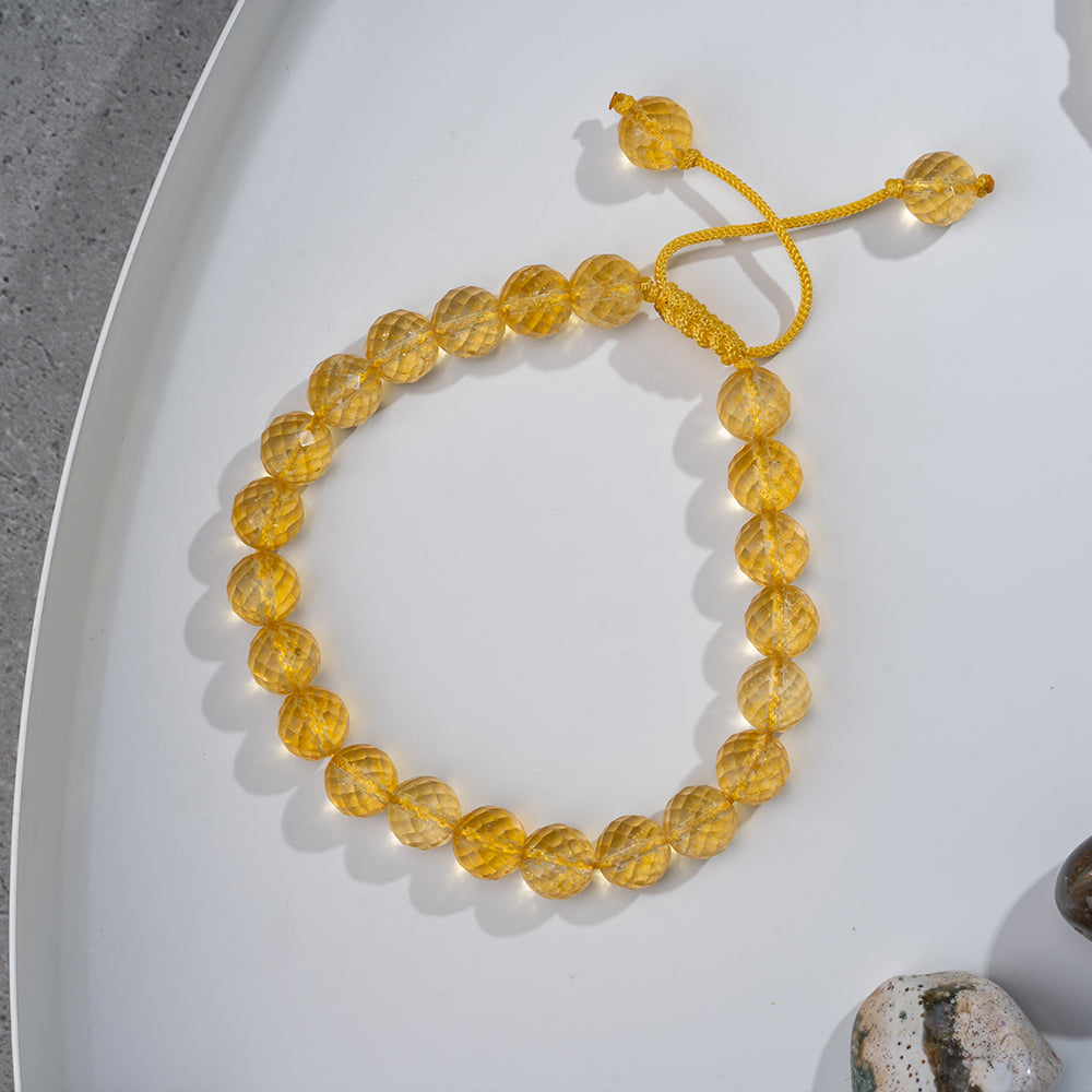 Yellow Citrine Gemstone Chakra Bracelet