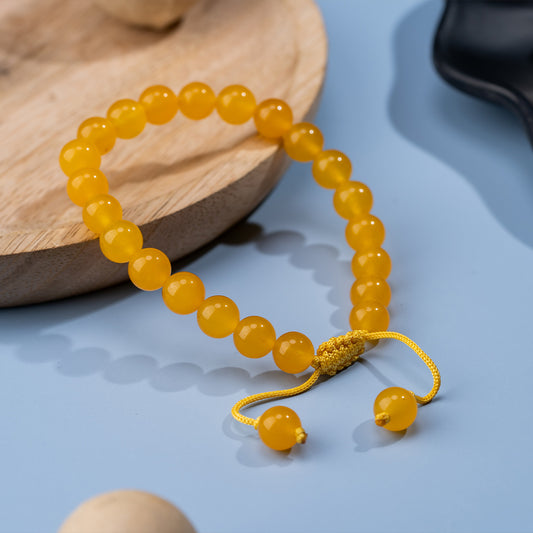 Yellow Agate Gemstone Chakra Bracelet