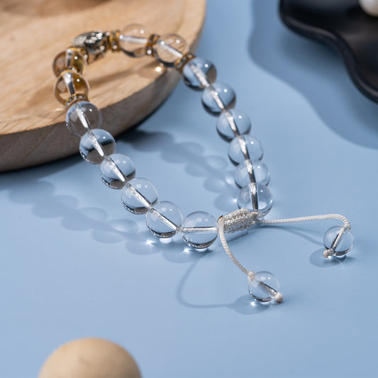 Clear Quartz (Sphatik) Gemstone Chakra Bracelet