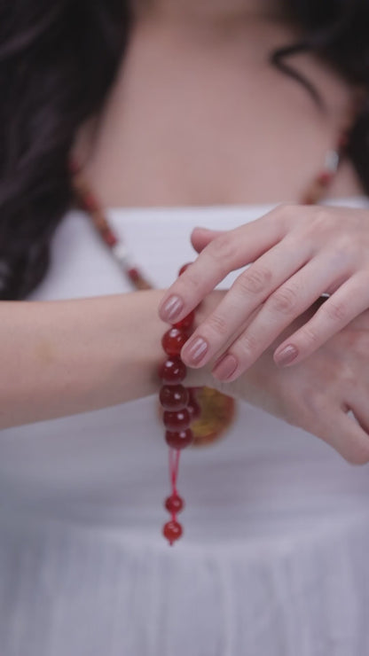 Sacred Passion: Orange Carnelian Chakra Bracelet